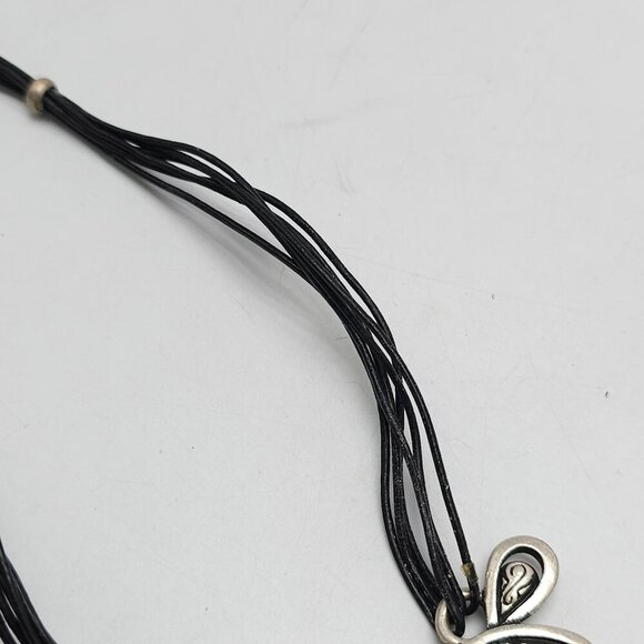 Chicos Multicolor Enamel Medallion Pendant Necklace With Black Cord BoHo - Picture 3 of 6